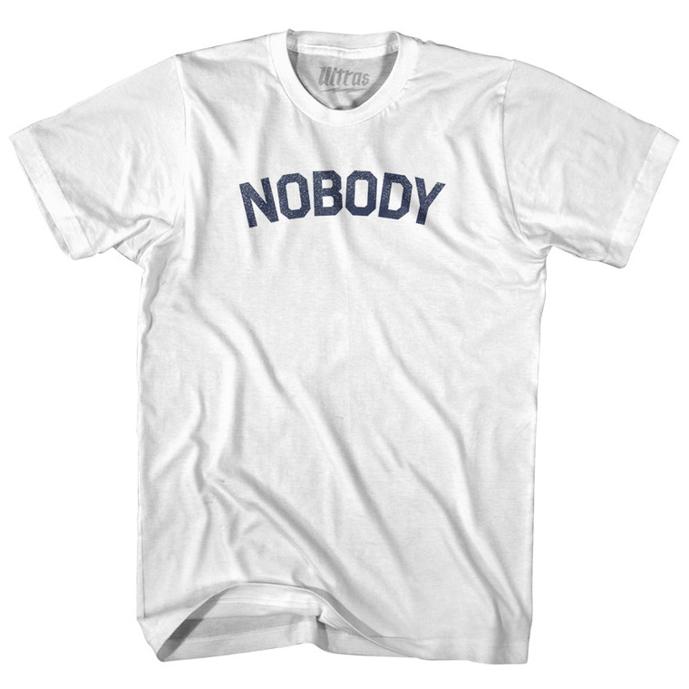 Nobody Womens Cotton Junior Cut T-Shirt - White