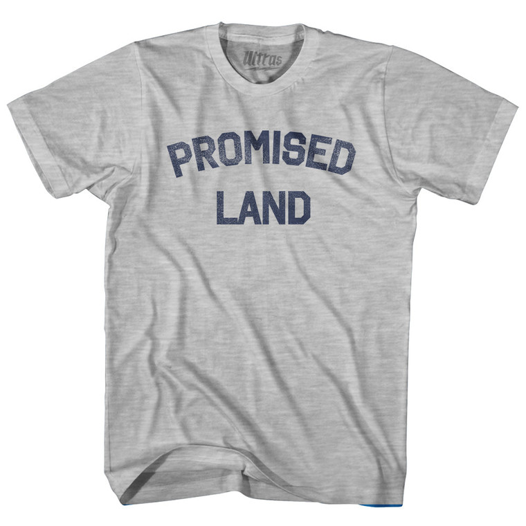 Promised Land Womens Cotton Junior Cut T-Shirt - Grey Heather