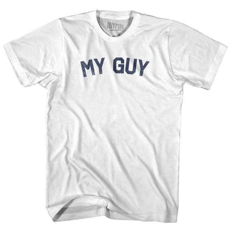 My Guy Womens Cotton Junior Cut T-Shirt - White