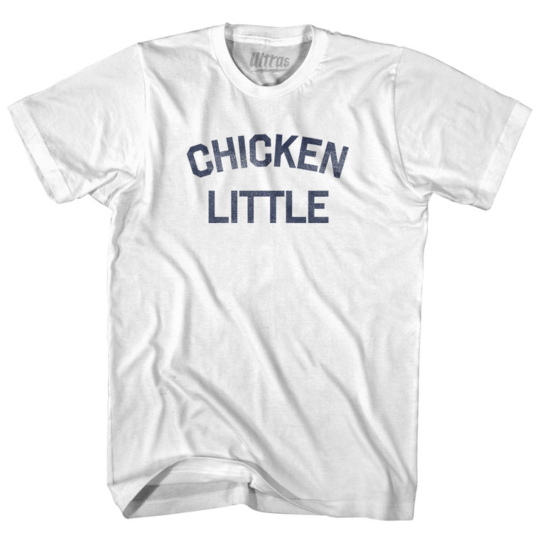 Chicken Little Womens Cotton Junior Cut T-Shirt - White