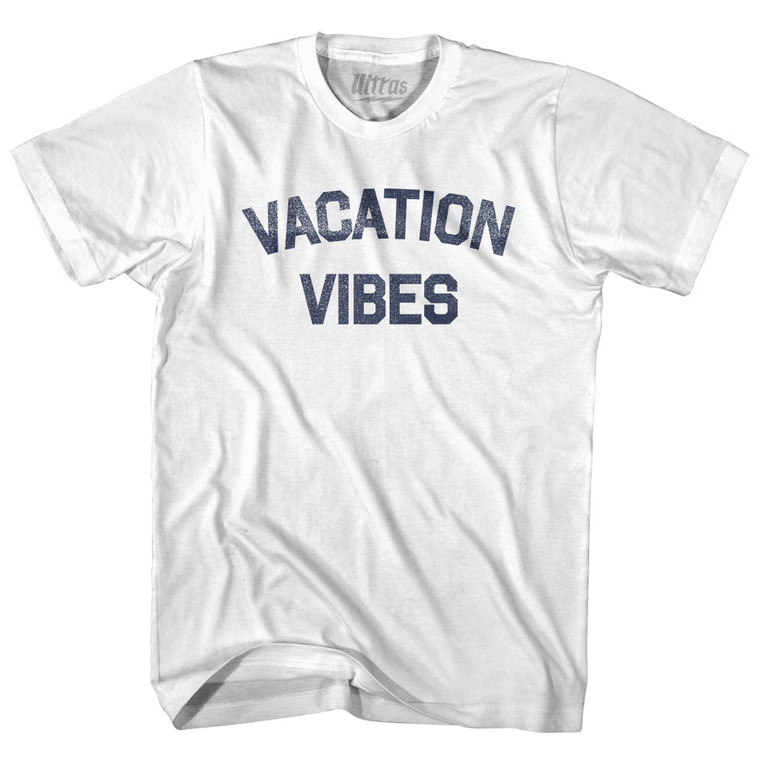 Vacation Vibes Youth Cotton T-shirt - White