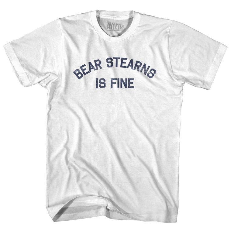 Bear Stearns Is Fine Youth Cotton T-shirt - White