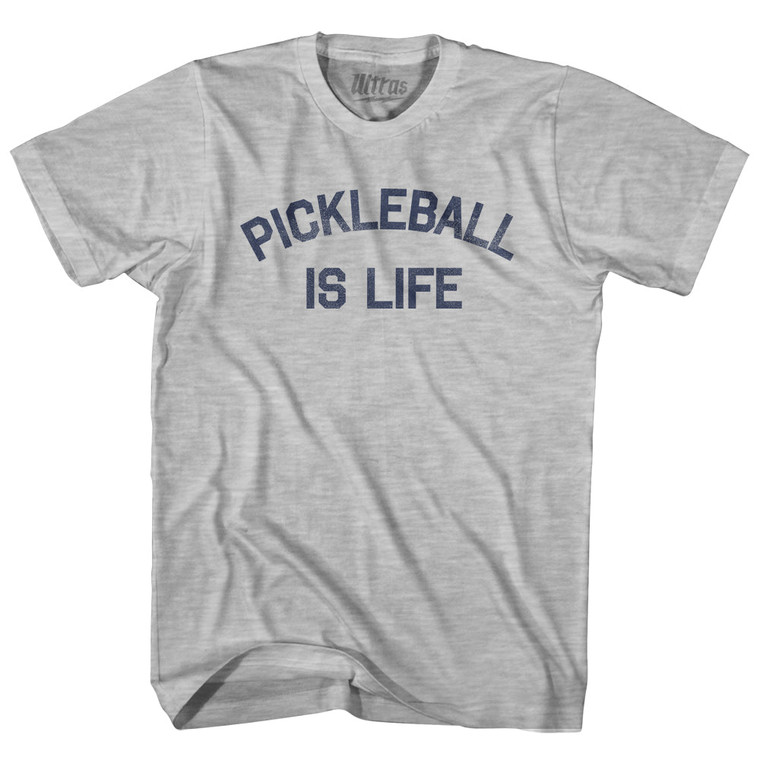 Pickleball Is Life Womens Cotton Junior Cut T-Shirt - Grey Heather