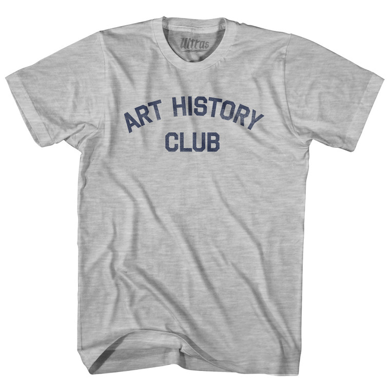 Art History Club Adult Cotton T-shirt - Grey Heather