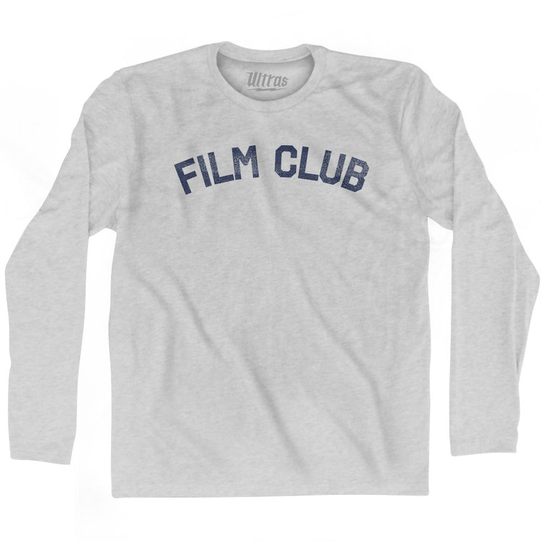 Film Club Adult Cotton Long Sleeve T-shirt - Grey Heather