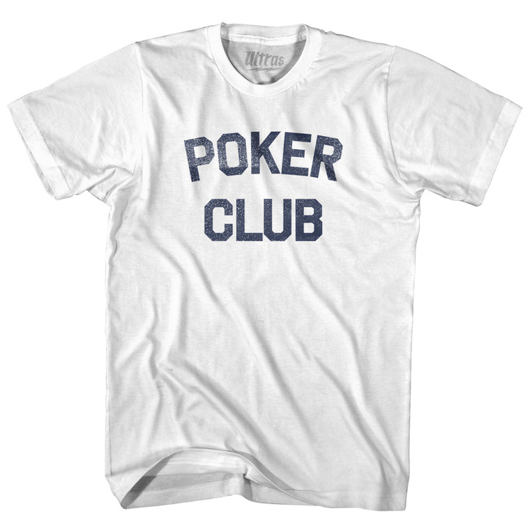 Poker Club Adult Cotton T-shirt - White