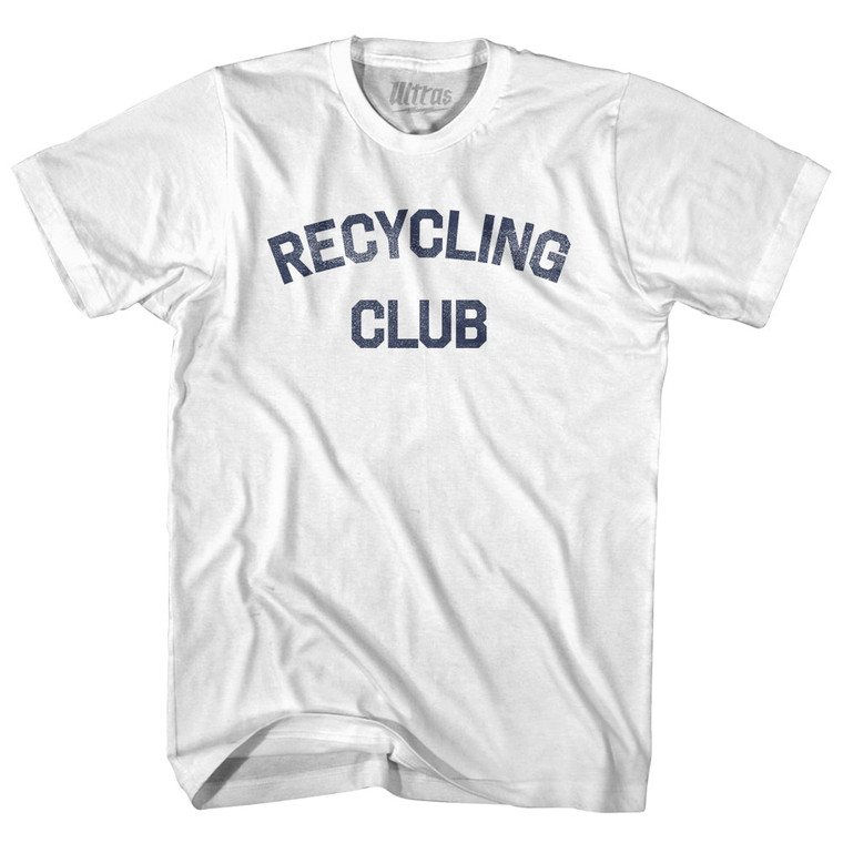 Recycling Club Youth Cotton T-shirt - White