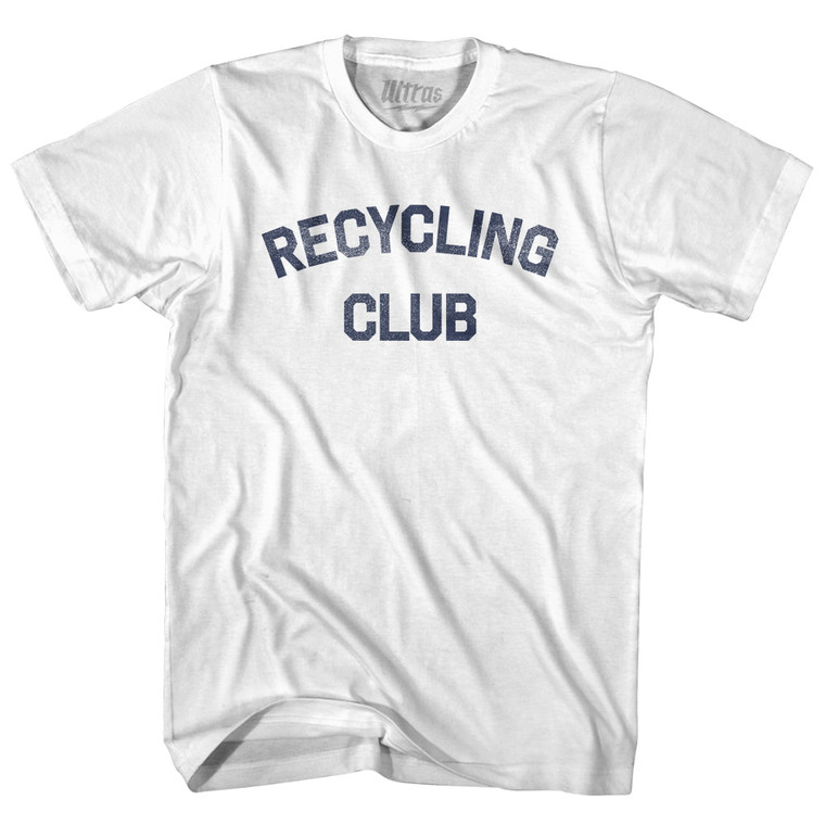 Recycling Club Womens Cotton Junior Cut T-Shirt - White