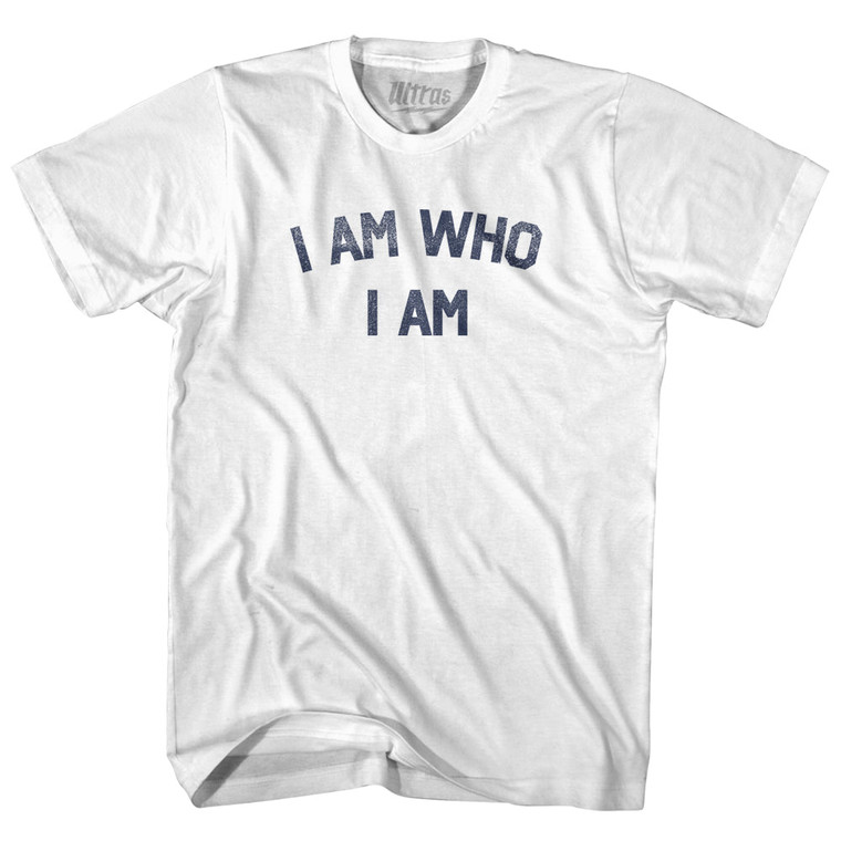 I Am Who I Am Youth Cotton T-shirt - White