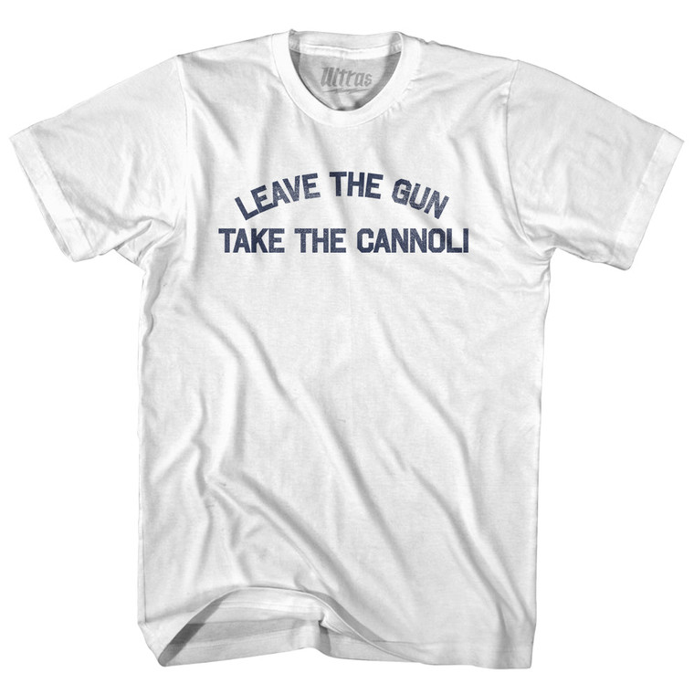Leave The Gun Take The Cannoli Youth Cotton T-shirt - White