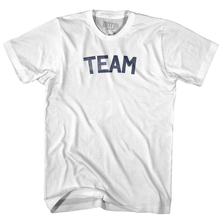 Team Womens Cotton Junior Cut T-Shirt - White