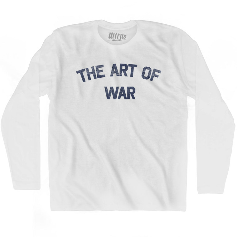 The Art Of War Adult Cotton Long Sleeve T-shirt - White
