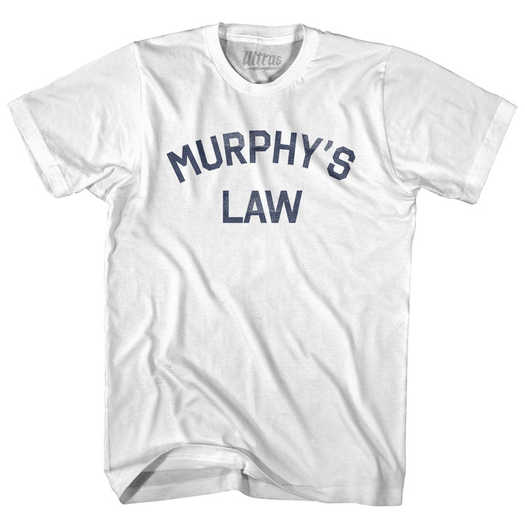 Murphy's Law Womens Cotton Junior Cut T-Shirt - White