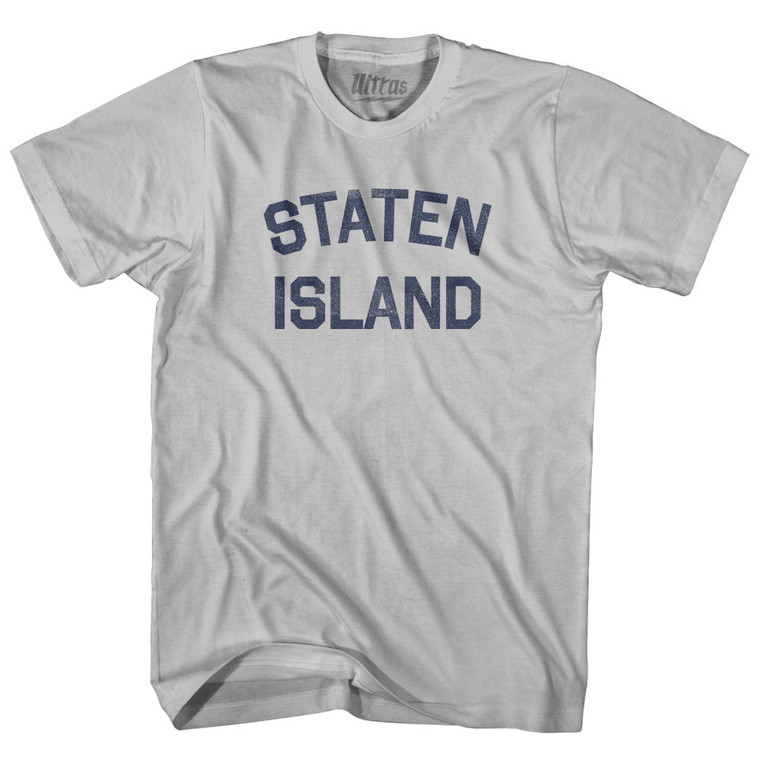 Staten Island Adult Cotton T-shirt - Cool Grey