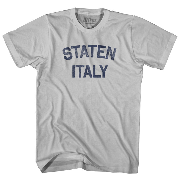 Staten Italy Adult Cotton T-shirt - Cool Grey