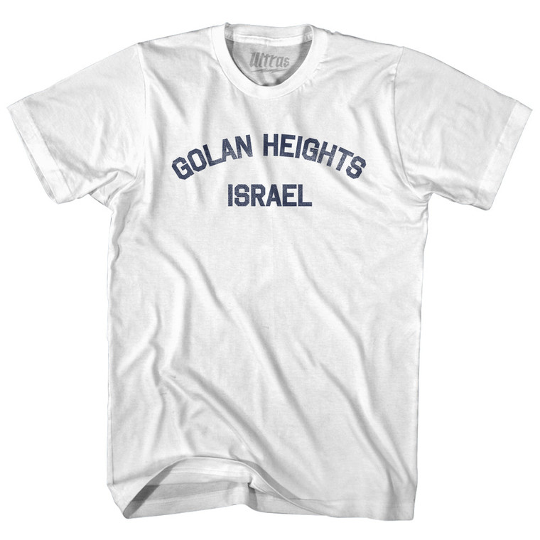 Golan Heights Israel Adult Cotton T-shirt - White