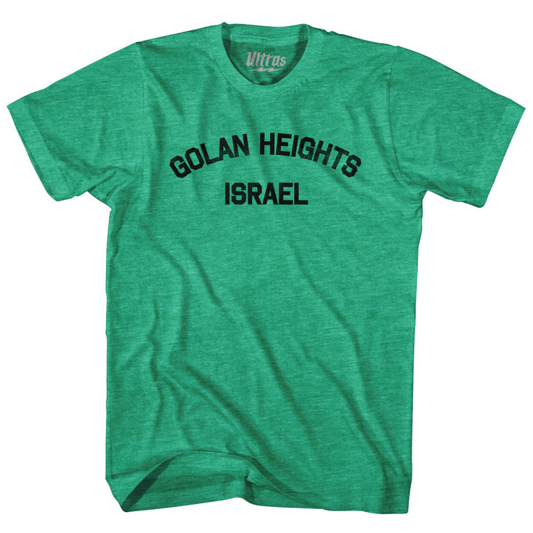 Golan Heights Israel Adult Tri-Blend T-shirt - Heather Green