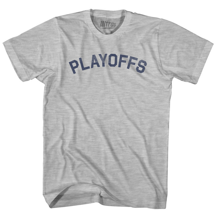 Playoffs Adult Cotton T-shirt - Grey Heather