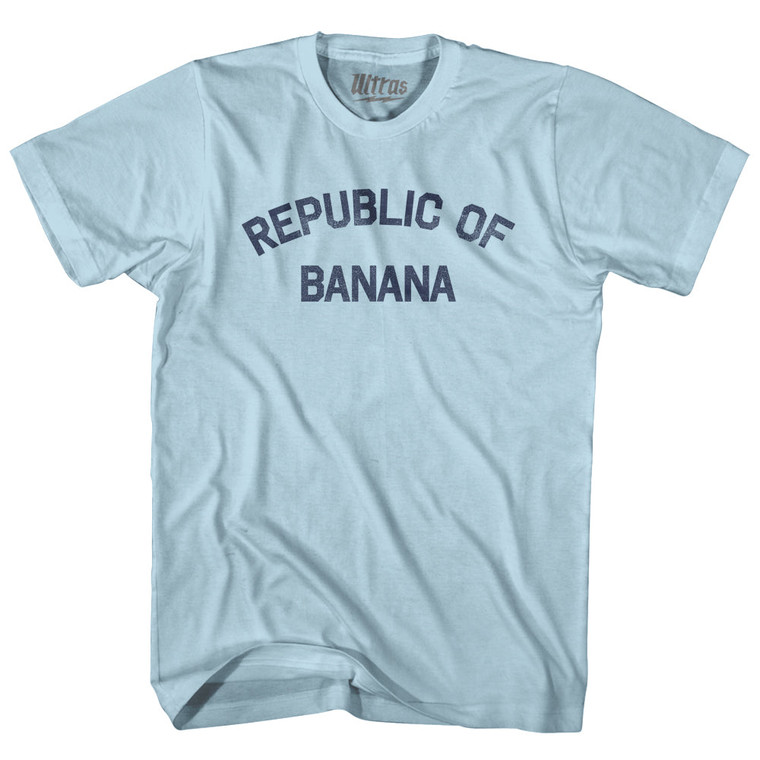 Republic Of Banana Adult Cotton T-shirt - Light Blue