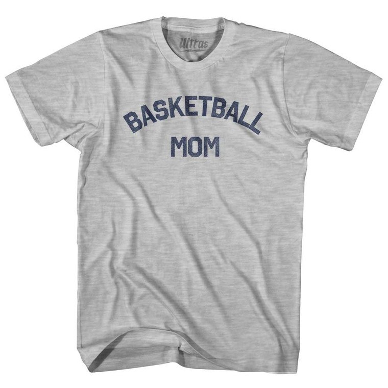 Basketball Mom Womens Cotton Junior Cut T-Shirt - Grey Heather