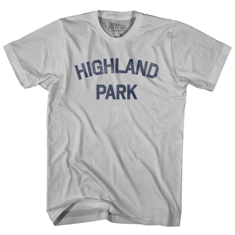 Highland Park Adult Cotton T-shirt - Cool Grey