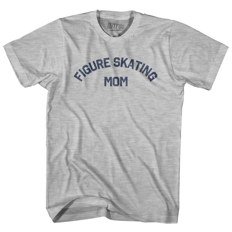 Figure Skating Mom Womens Cotton Junior Cut T-Shirt - Grey Heather