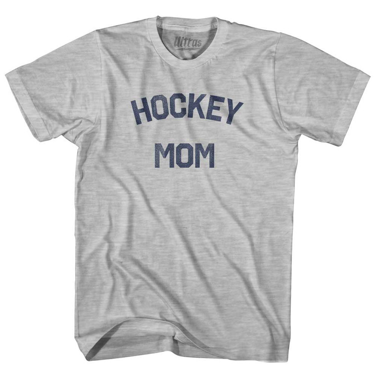 Hockey Mom Womens Cotton Junior Cut T-Shirt - Grey Heather