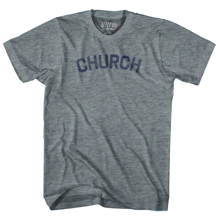 CHURCH Youth Tri-Blend T-shirt - Athletic Grey