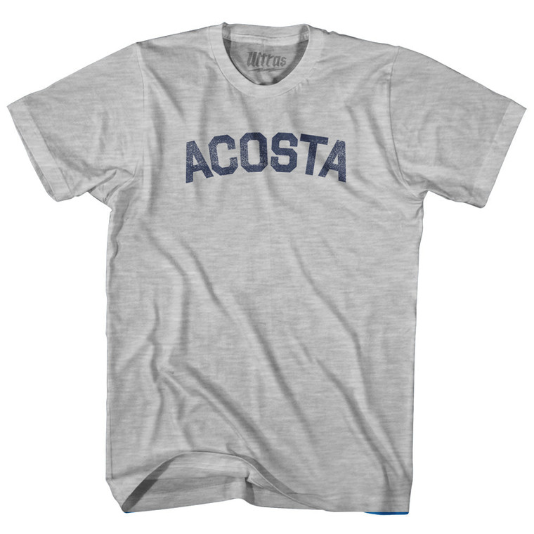 ACOSTA Adult Cotton T-shirt - Grey Heather