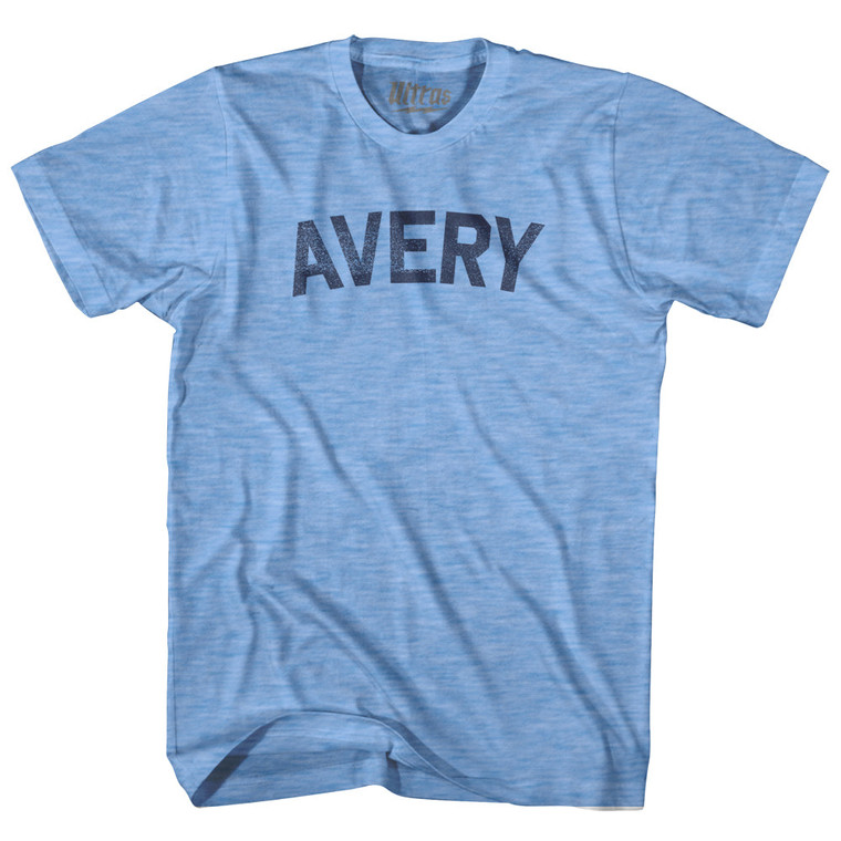 AVERY Adult Tri-Blend T-shirt - Athletic Blue