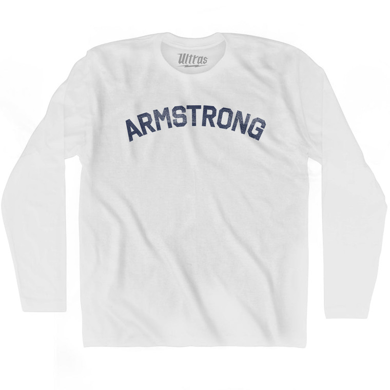 ARMSTRONG Adult Cotton Long Sleeve T-shirt - White