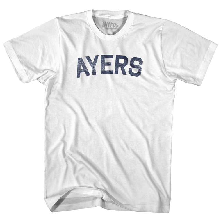 AYERS Womens Cotton Junior Cut T-Shirt - White