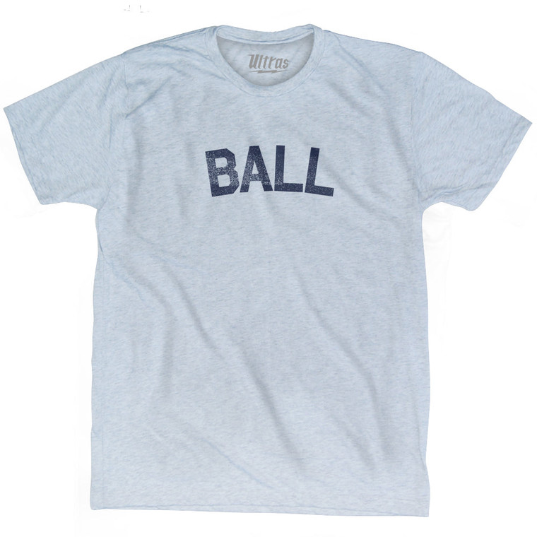 BALL Adult Tri-Blend T-shirt - Athletic White