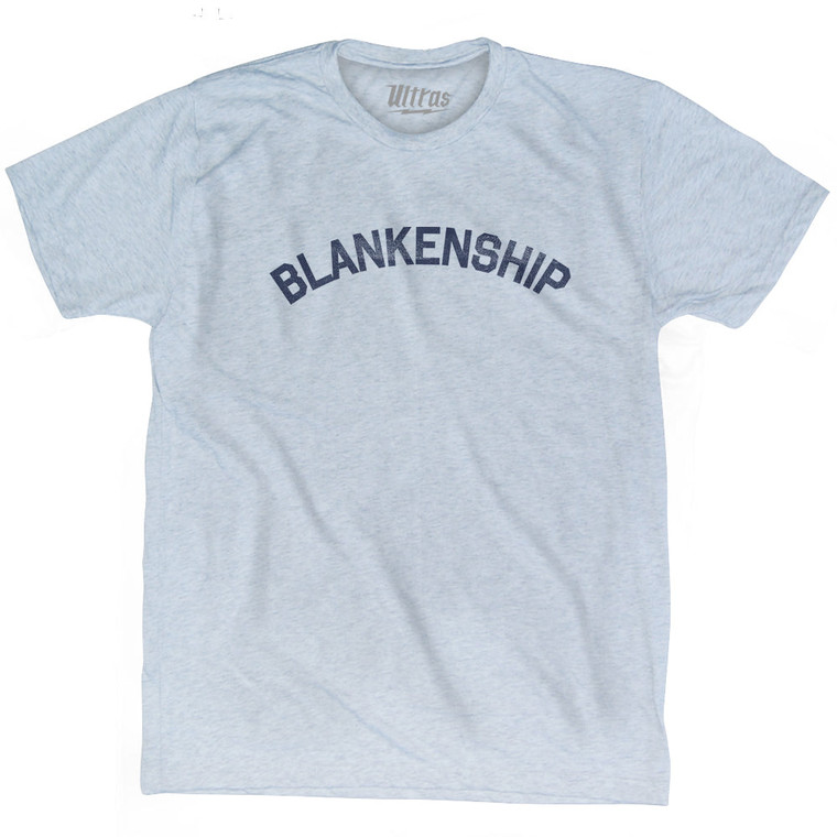 BLANKENSHIP Adult Tri-Blend T-shirt - Athletic White