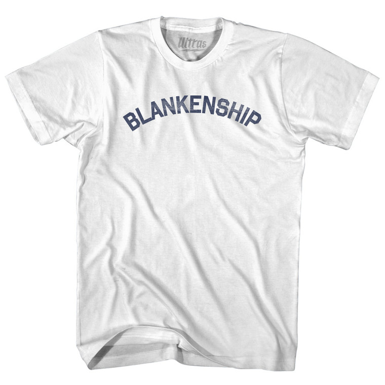 BLANKENSHIP Womens Cotton Junior Cut T-Shirt - White