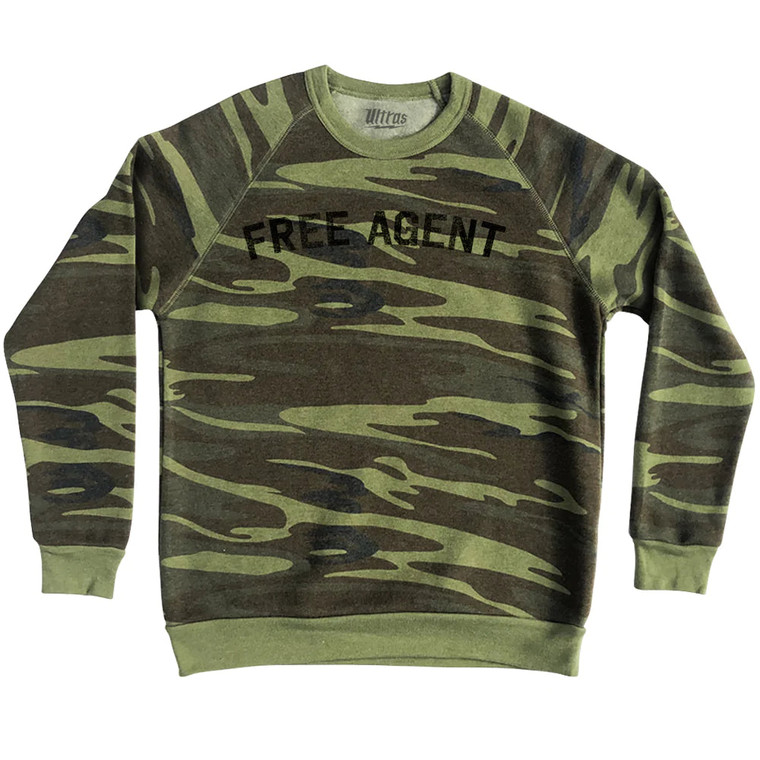 Free Agent Adult Tri-Blend Sweatshirt - Camo