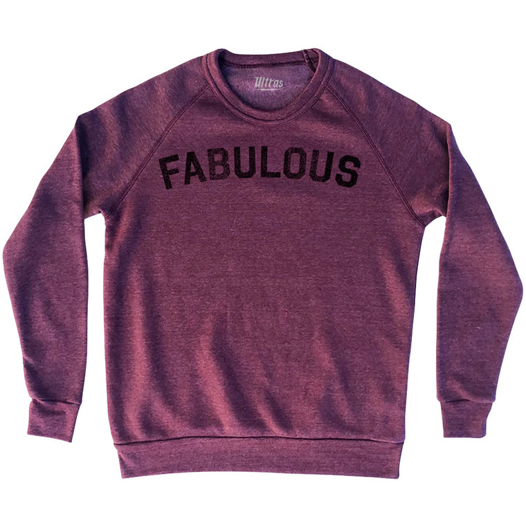 FABULOUS Adult Tri-Blend Sweatshirt - Cranberry