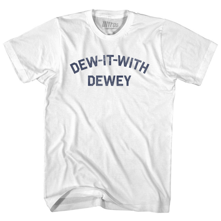 Dew-it-with Dewey Youth Cotton T-shirt - White
