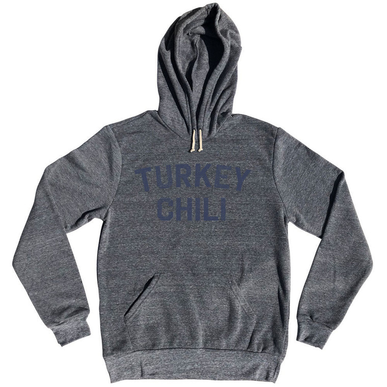 Turkey Chili Tri-Blend Hoodie - Athletic Grey