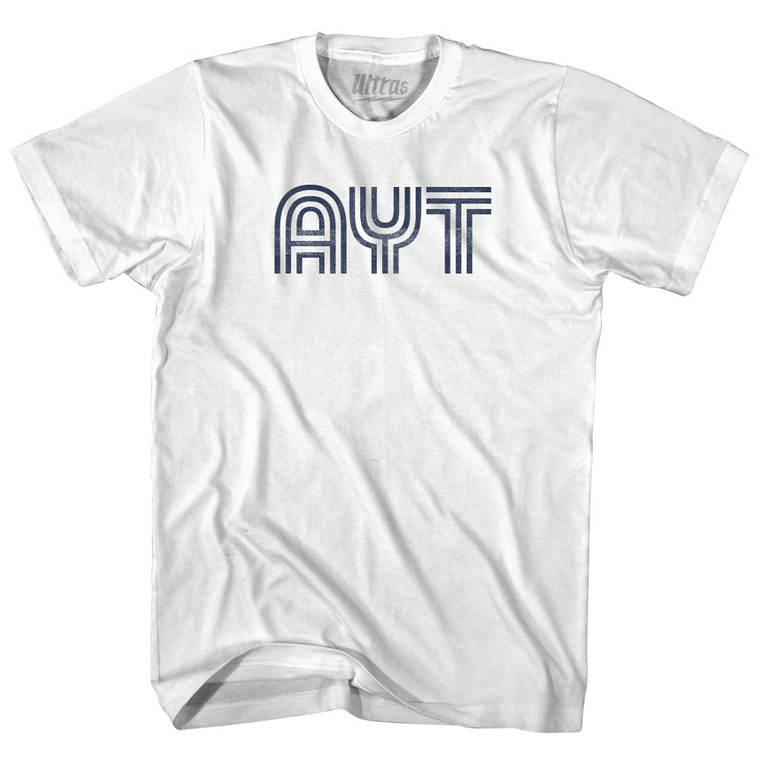 Antalya Airport AYT Womens Cotton Junior Cut T-Shirt - White