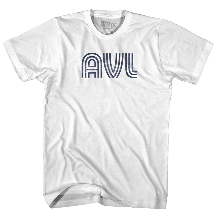 Asheville Airport AVL Womens Cotton Junior Cut T-Shirt - White