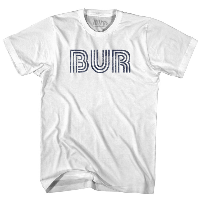 Burbank Airport BUR Adult Cotton T-shirt - White