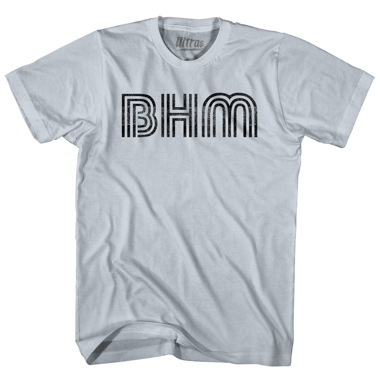 Birmingham Airport BHM Adult Cotton T-shirt - Slver