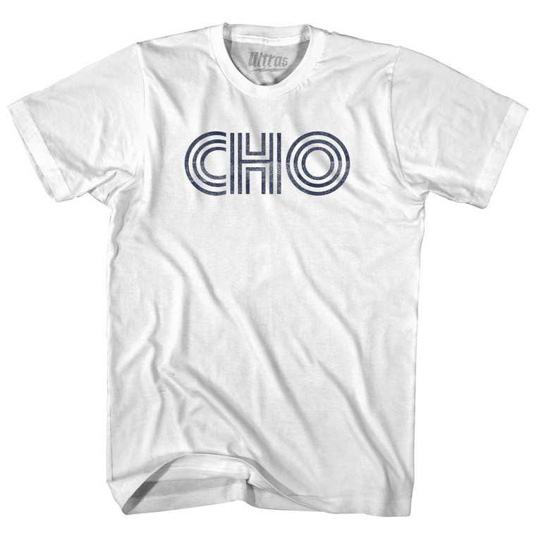 Charlottesville CHO Airport Womens Cotton Junior Cut T-Shirt - White