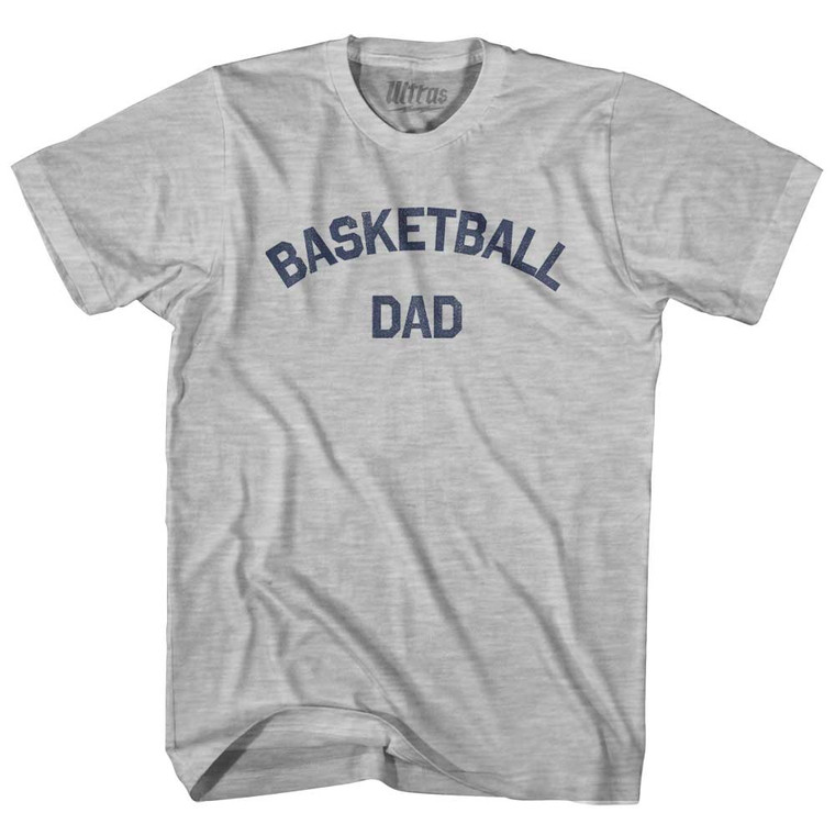 Basketball Dad Womens Cotton Junior Cut T-Shirt - Grey Heather