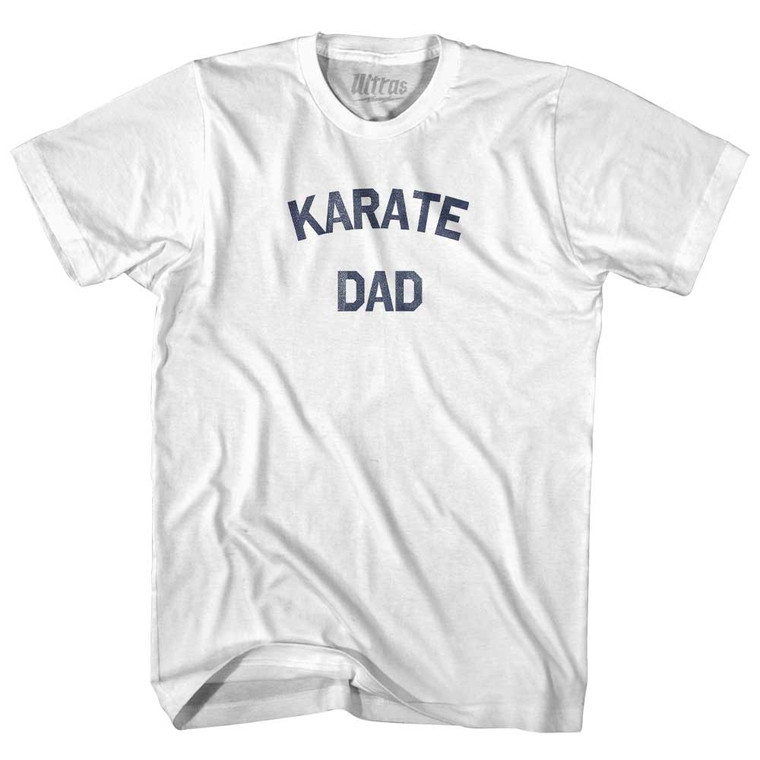 Karate Dad Womens Cotton Junior Cut T-Shirt - White