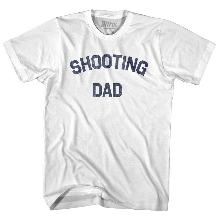 Shooting Dad Womens Cotton Junior Cut T-Shirt - White