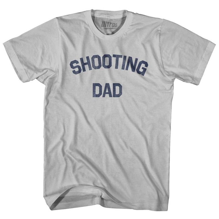 Shooting Dad Adult Cotton T-shirt - Cool Grey