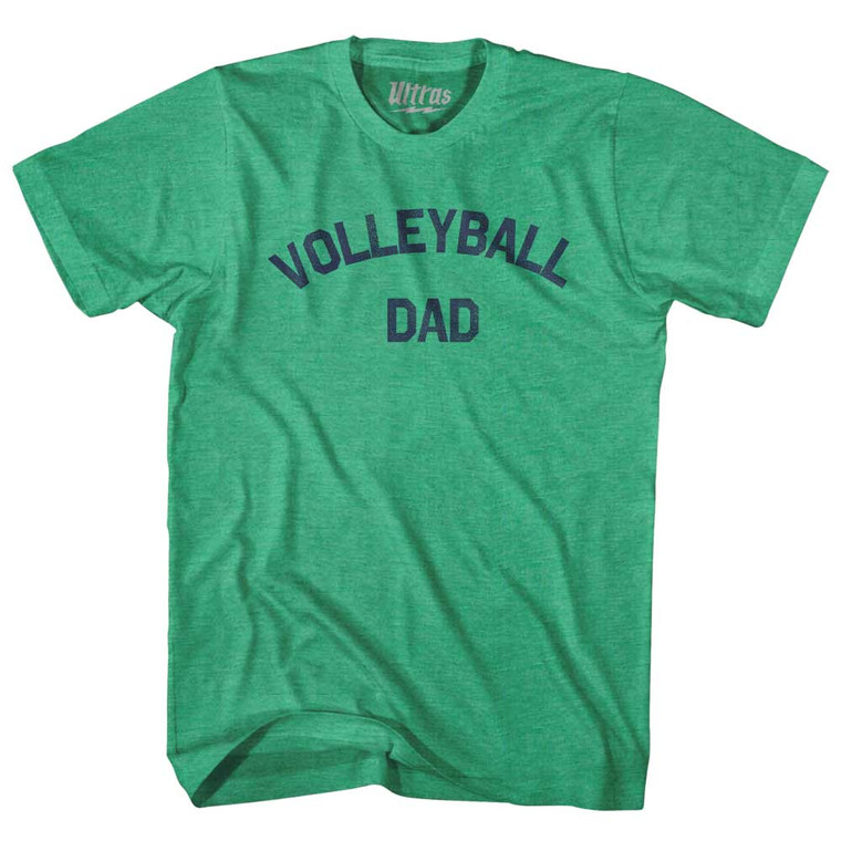 Volleyball Dad Adult Tri-Blend T-shirt - Kelly