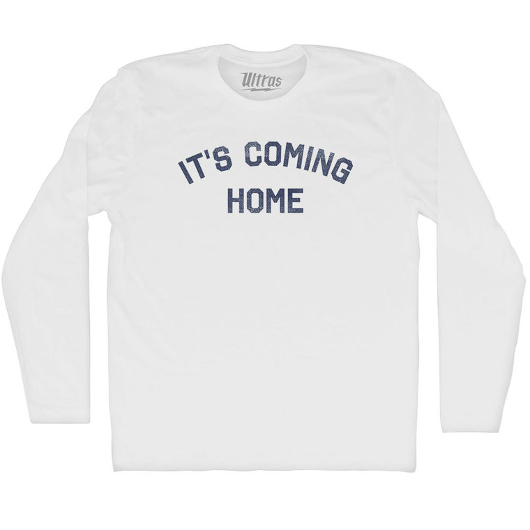 It's Coming Home Adult Cotton Long Sleeve T-shirt - Grey Heather
